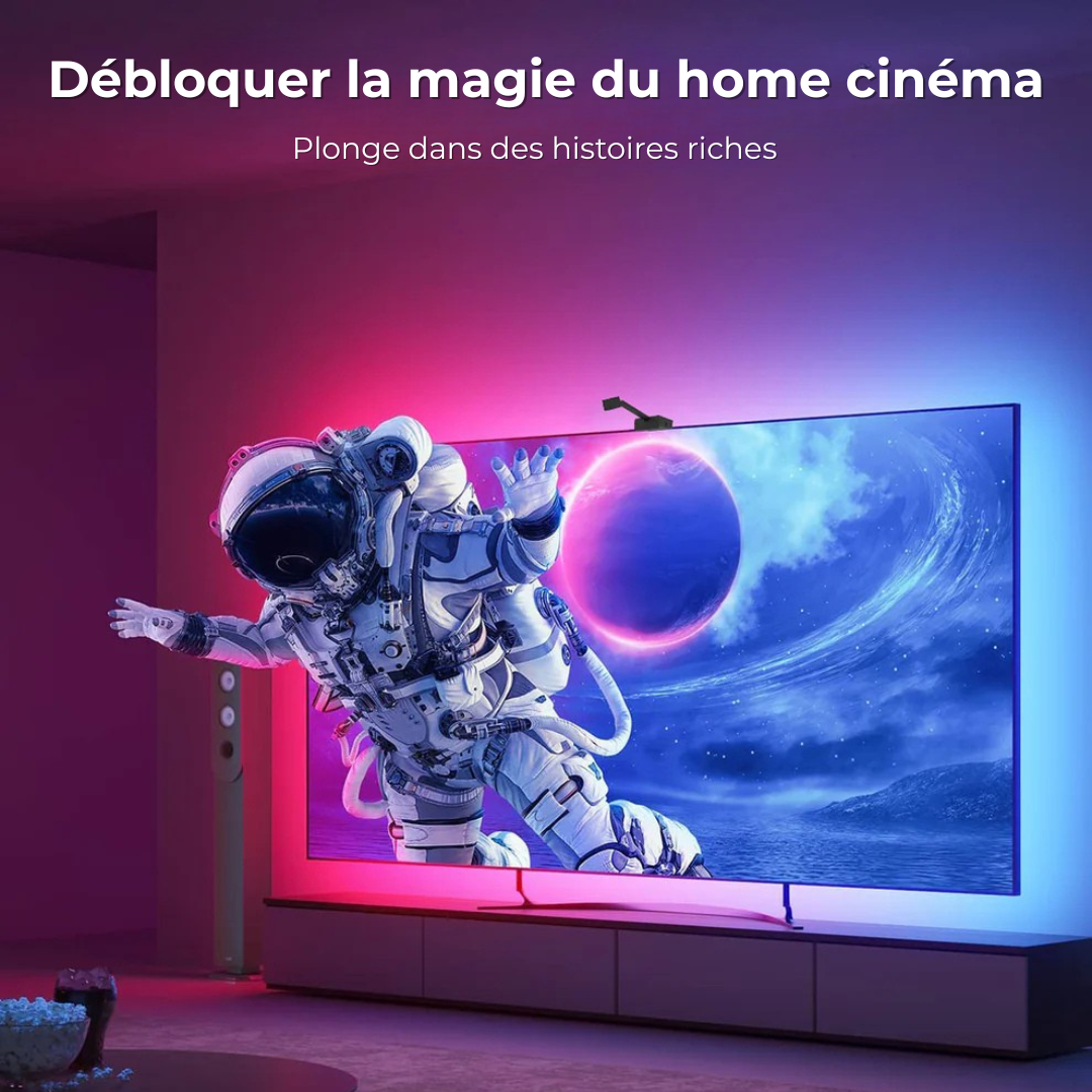 GlowSync – Bande LED TV Connectée avec Synchronisation Écran