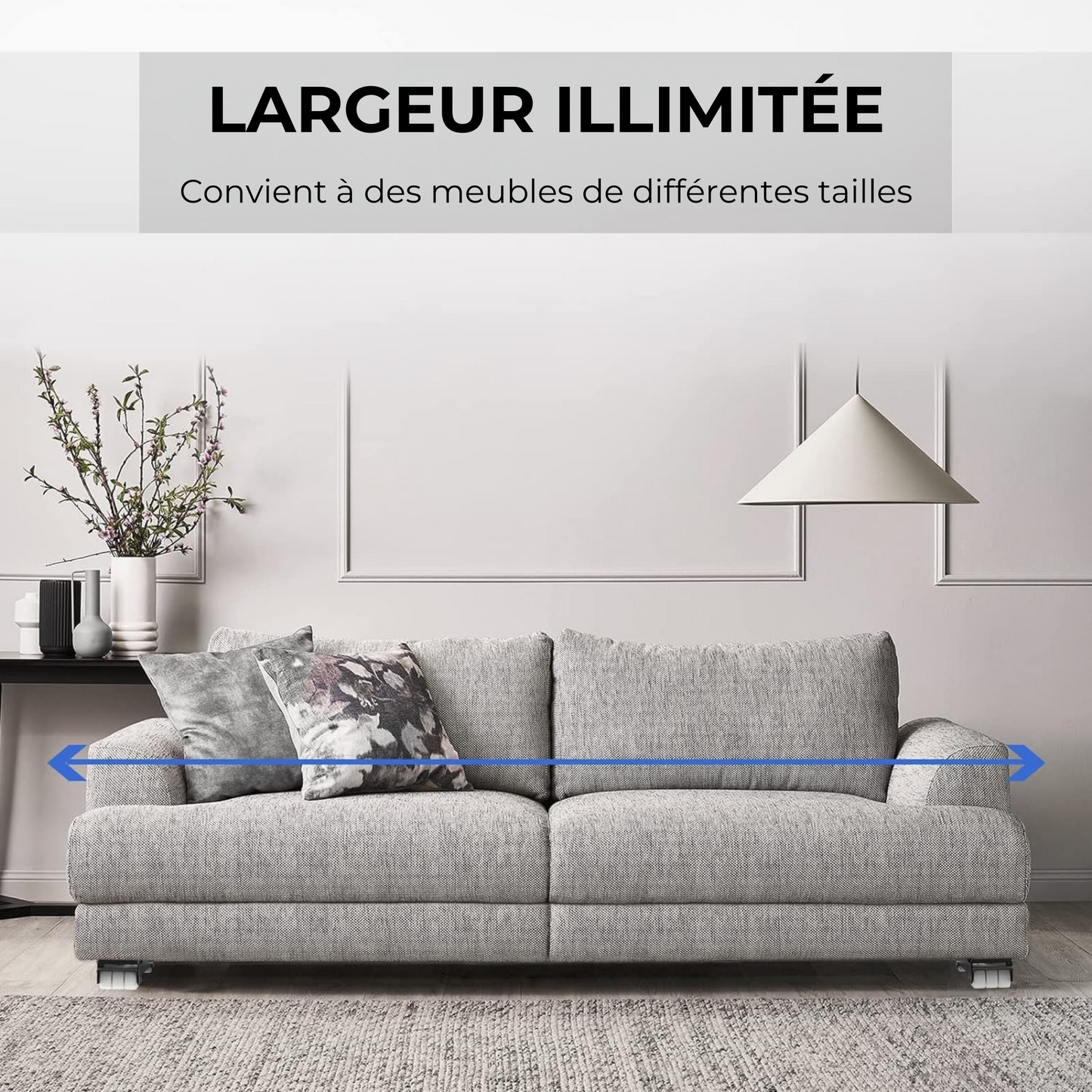 Socle Mobile Universel avec Frein – Lot de 2