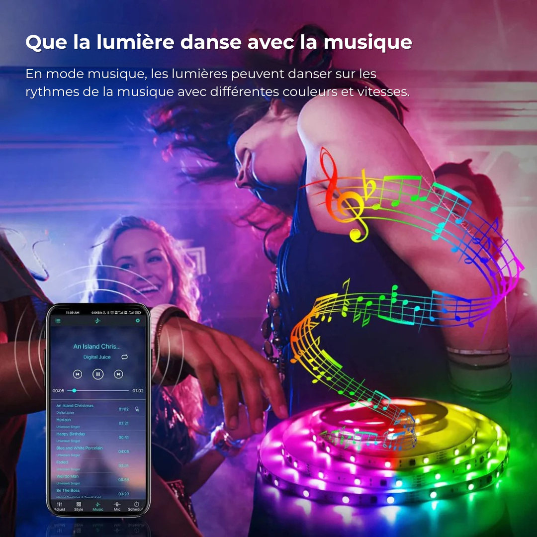 GlowSync – Bande LED TV Connectée avec Synchronisation Écran