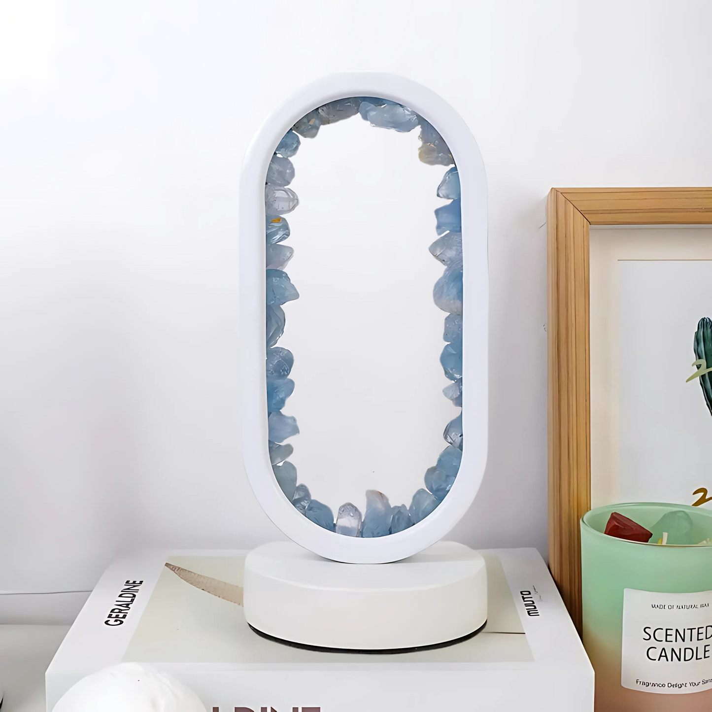 Lunaria – Lampe Cristal en Améthyste naturel