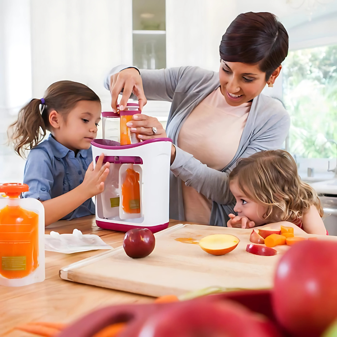 Gourde’Miam – Kit Maison Repas Bébé (10 gourdes incluses)