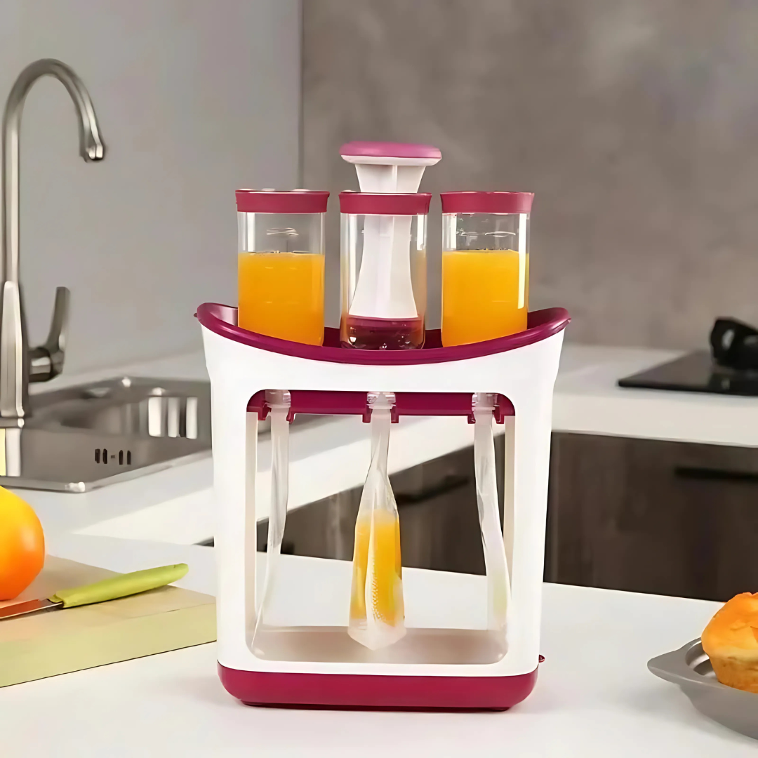 Gourde’Miam – Kit Maison Repas Bébé (10 gourdes incluses)