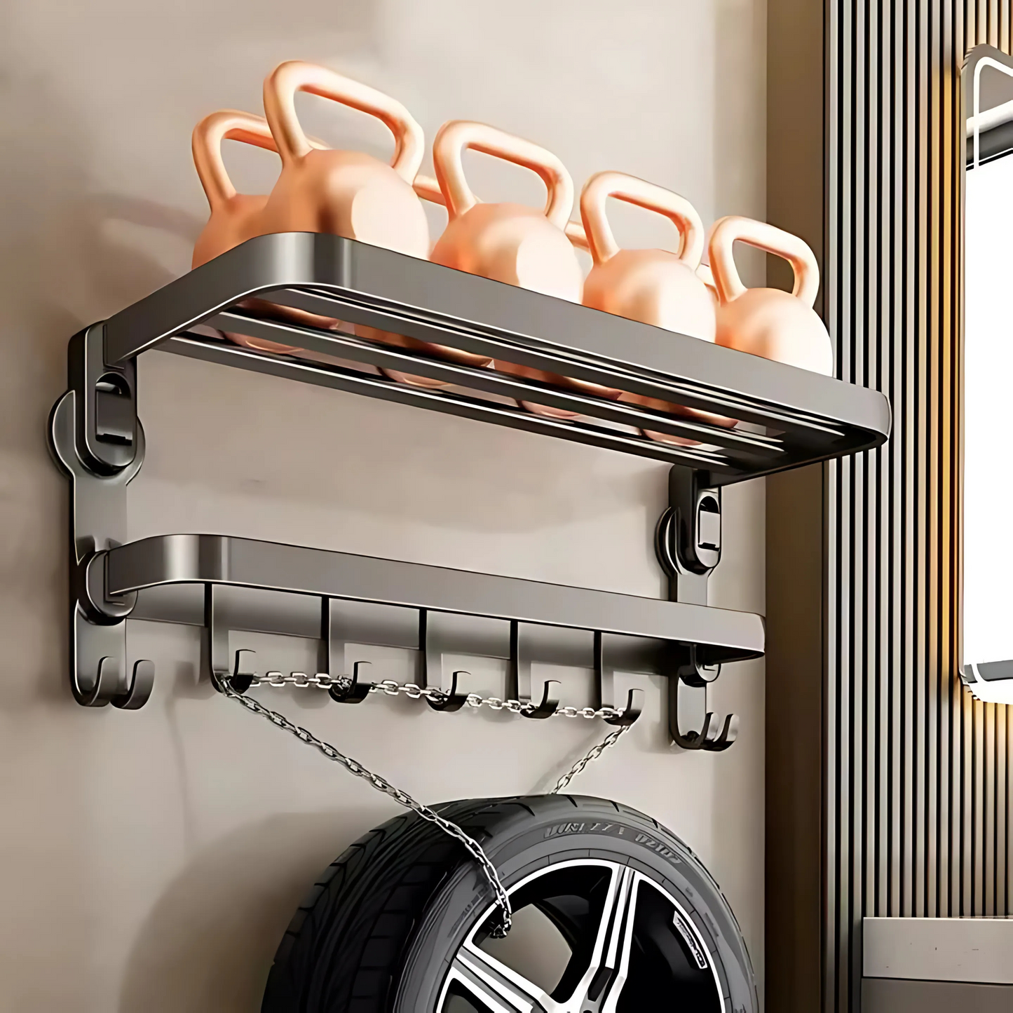 FlexiServ – Porte-serviettes mural sans perçage