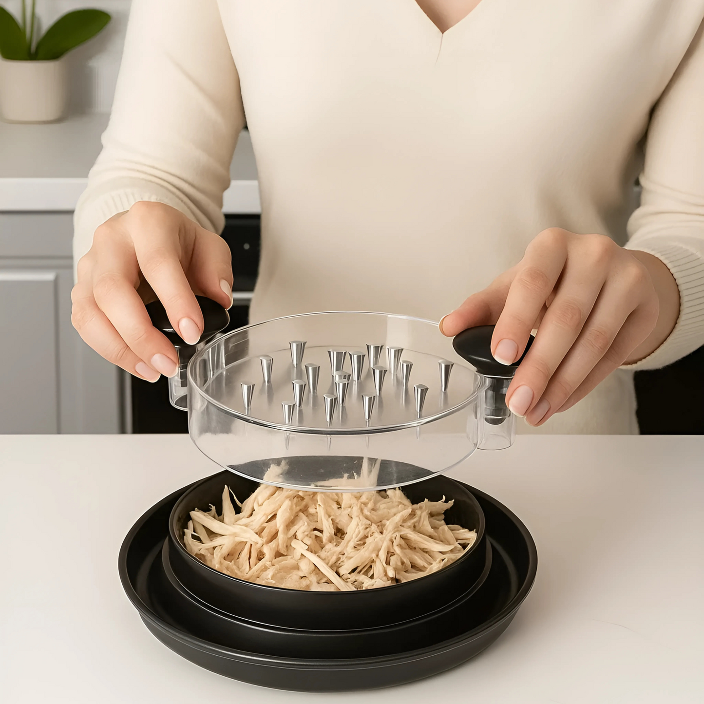MeatTwist – Déchiqueteur de Viande Manuel Ergonomique