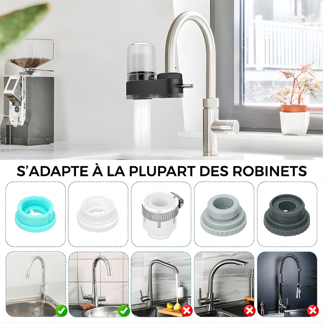 AquaPure – Filtre à Eau pour Robinet à Purification 5 Étapes