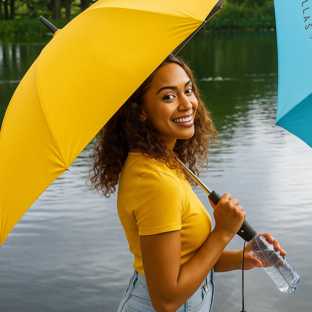 SunChill – Parapluie Rafraîchissant avec Ventilateur et Brumisateur