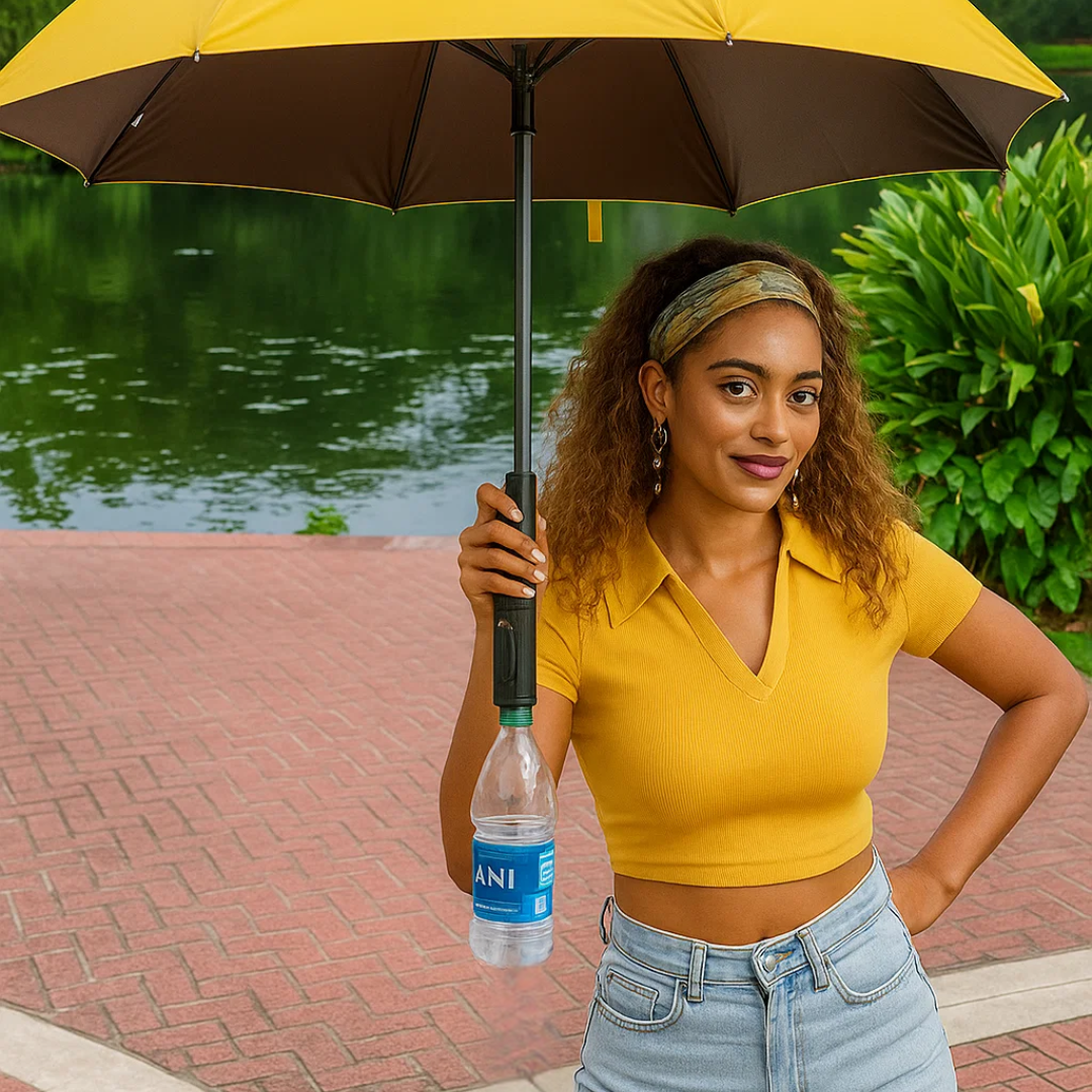 SunChill – Parapluie Rafraîchissant avec Ventilateur et Brumisateur
