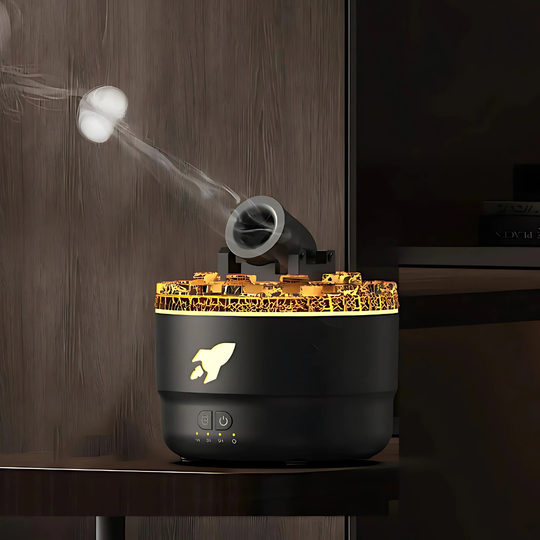 PureVolcan – Humidificateur & Diffuseur LED Effet Lave