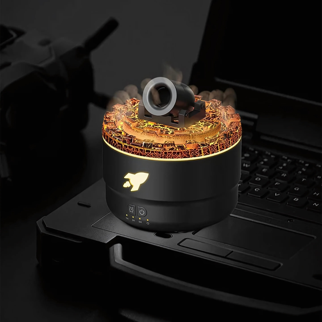 PureVolcan – Humidificateur & Diffuseur LED Effet Lave