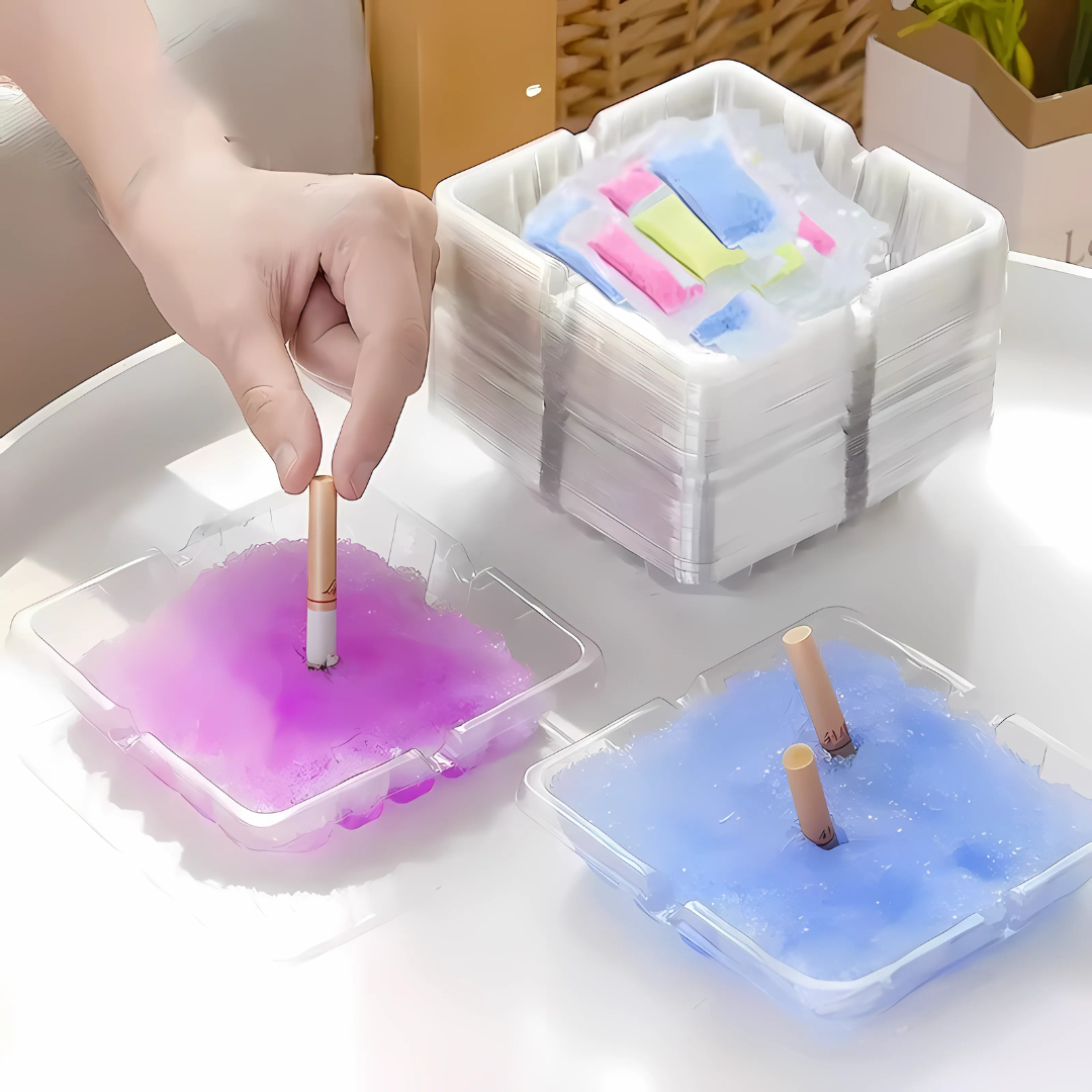 AshBlock – Cendrier Jetable avec Gel Absorbant Anti-Odeur ( 40 pcs )