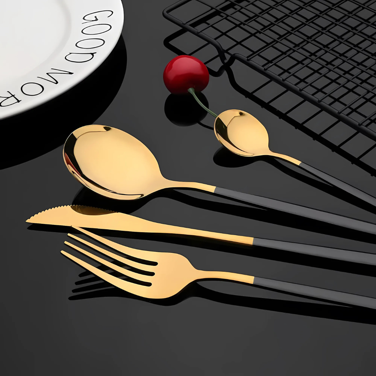 Luxe à Table – Coffret de Couverts Élégance Métallique ( 24 pcs )