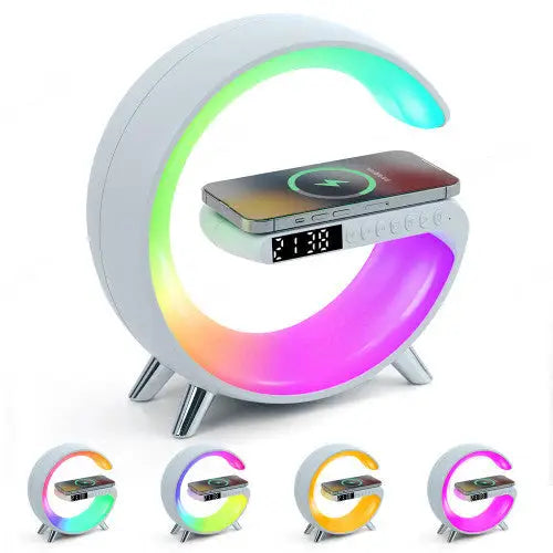 Lampe Intelligente d’Ambiance Multifonctionnelle - Chargeur à Induction & Reveil