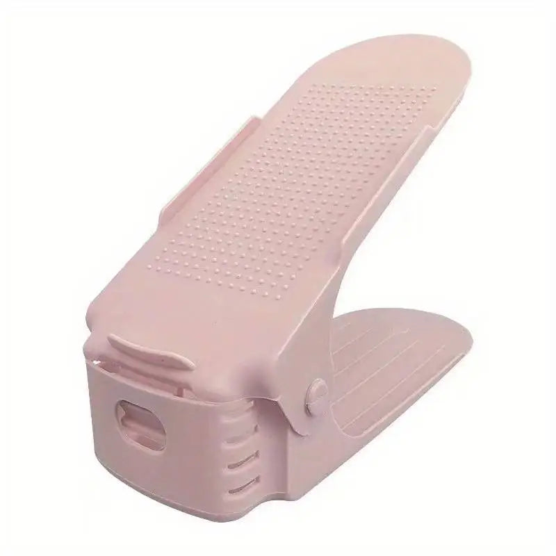 Organisateur de Chaussures Double Stack - Rose 5 Pièces