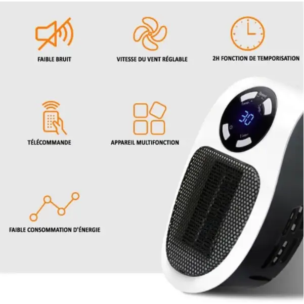 Radiateur Électrique Céramique Ultra - Compact HeatCompact™