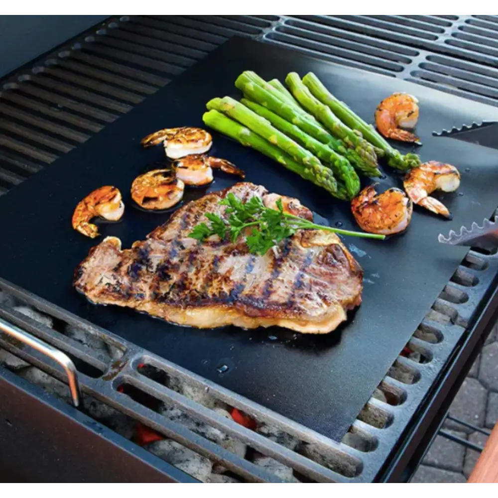 Tapis de Barbecue Résistant - Cuisson Parfaite & Nettoyage Facile 4 + GRATUITS