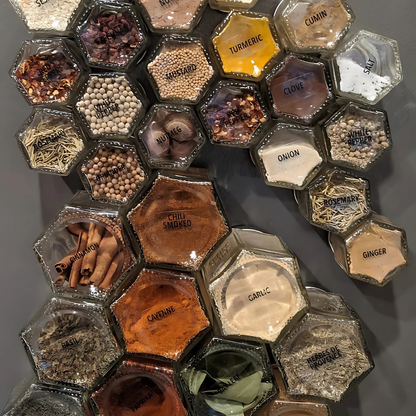 Épiceluxe – Pots à Épices Magnétiques ( 10 pcs )