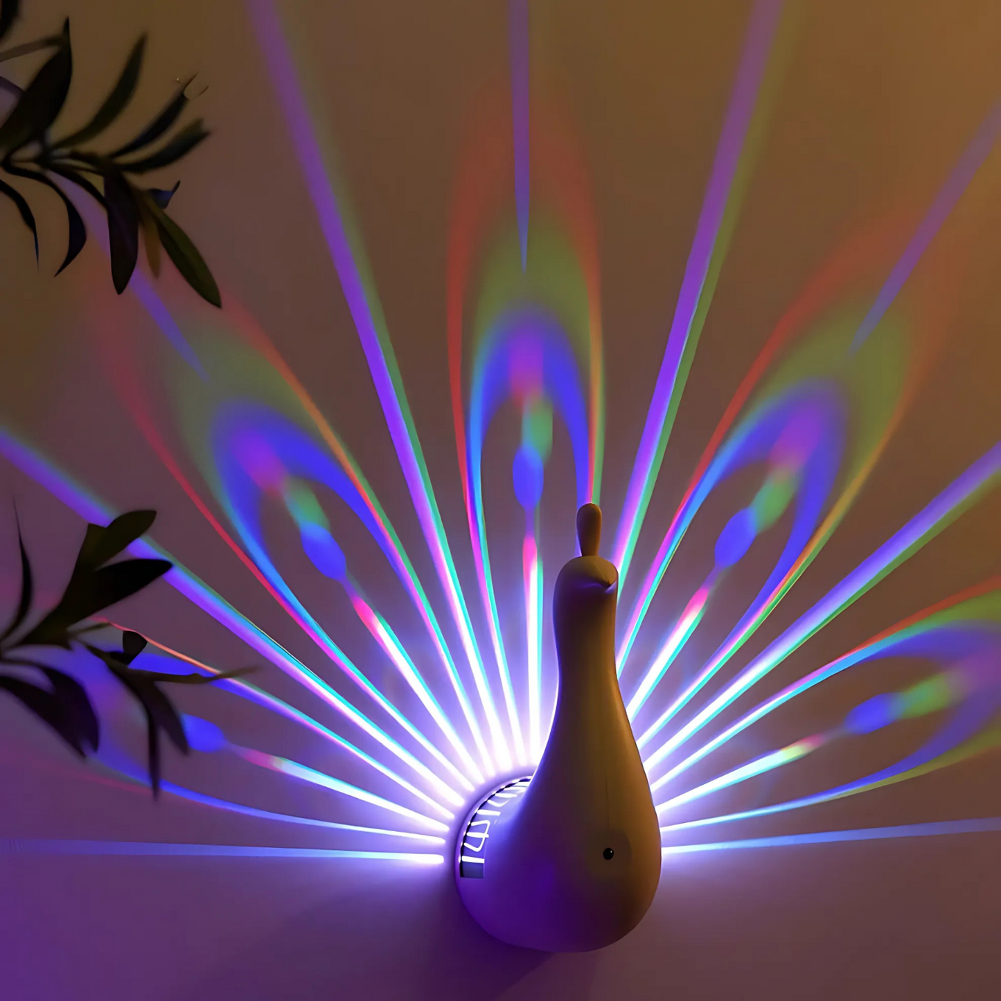 Plumilight Paon – Applique Murale à Projection LED