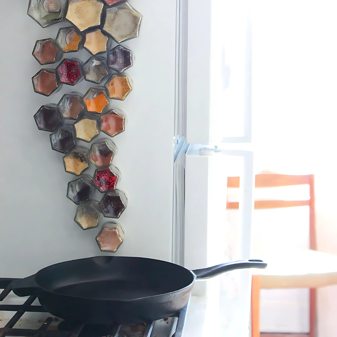 Épiceluxe – Pots à Épices Magnétiques ( 10 pcs )