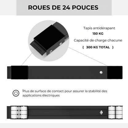 Socle Mobile Universel avec Frein – Lot de 2