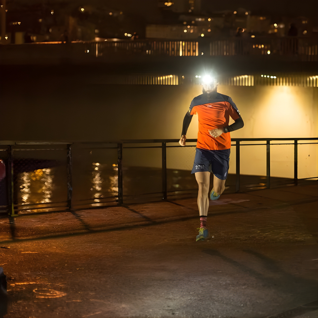 VisionPro - Lampe frontale LED rechargeable avec faisceau panoramique 230°