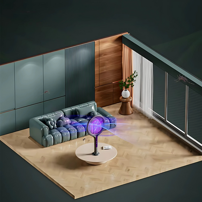 BugZapper – Raquette Anti-Insectes Électrique 2-en-1