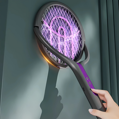 BugZapper – Raquette Anti-Insectes Électrique 2-en-1