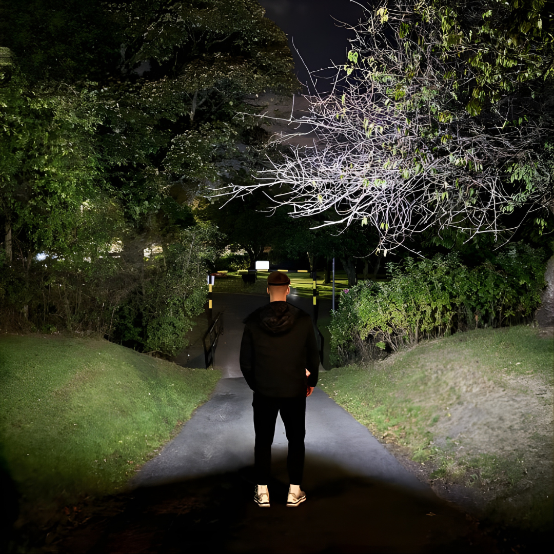 VisionPro - Lampe frontale LED rechargeable avec faisceau panoramique 230°