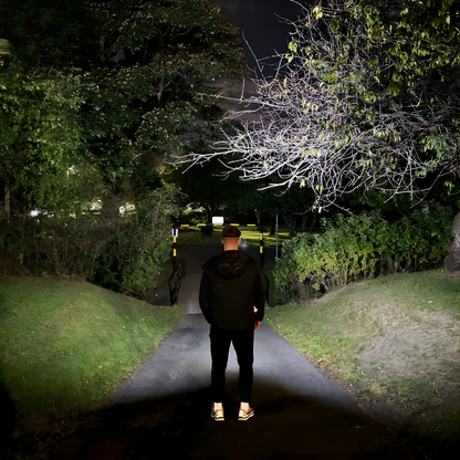 VisionPro - Lampe frontale LED rechargeable avec faisceau panoramique 230°