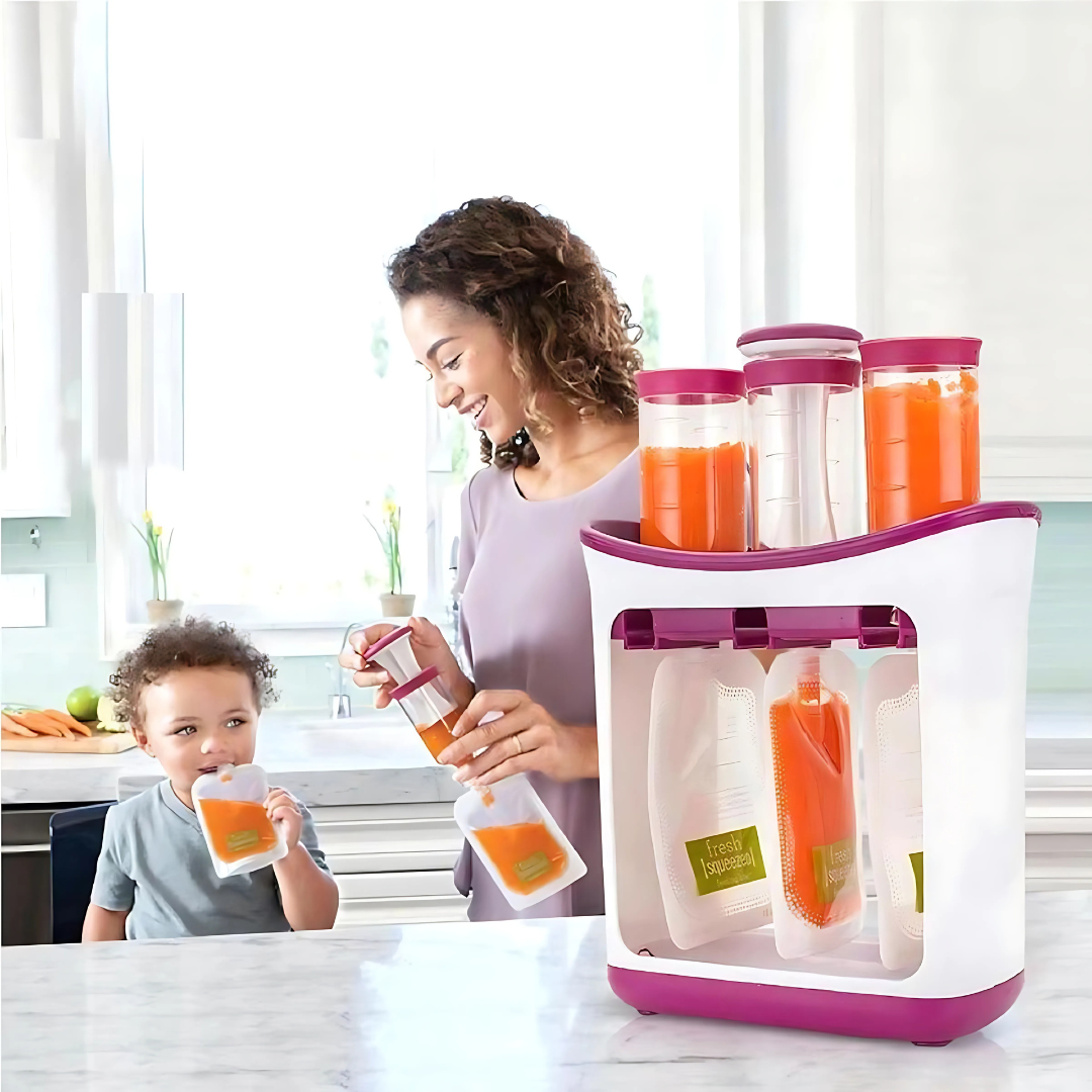 Gourde’Miam – Kit Maison Repas Bébé (10 gourdes incluses)