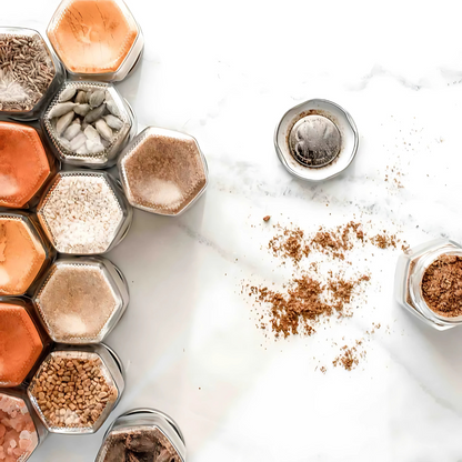 Épiceluxe – Pots à Épices Magnétiques ( 10 pcs )