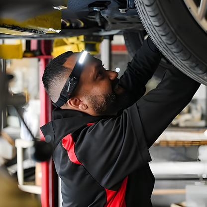 VisionPro - Lampe frontale LED rechargeable avec faisceau panoramique 230°