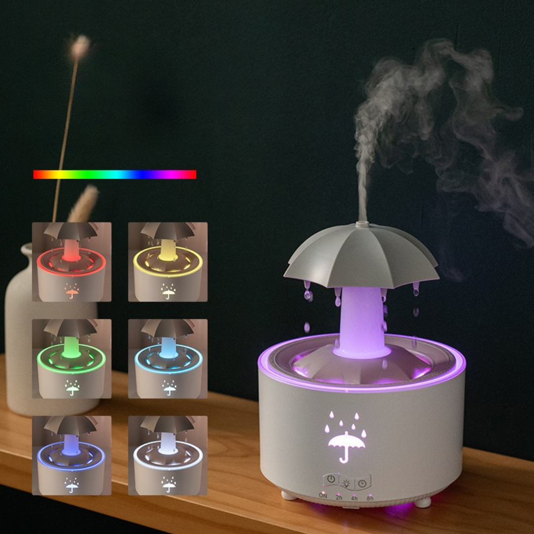 Nuage d'Harmonie - Diffuseur d’Arômes et Humidificateur avec Éclairage LED