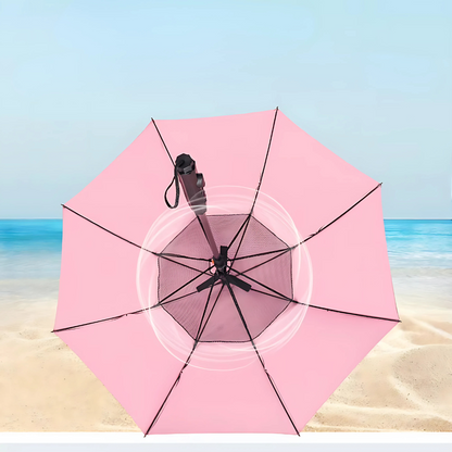 SunChill – Parapluie Rafraîchissant avec Ventilateur et Brumisateur
