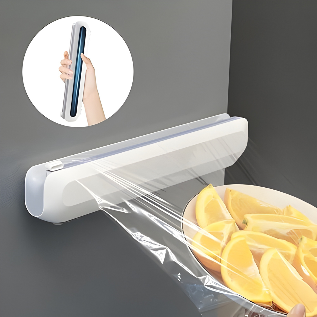 MagnetiCut – Distributeur Magnétique 3-en-1 pour Film Alimentaire, Aluminium et Papier Cuisson