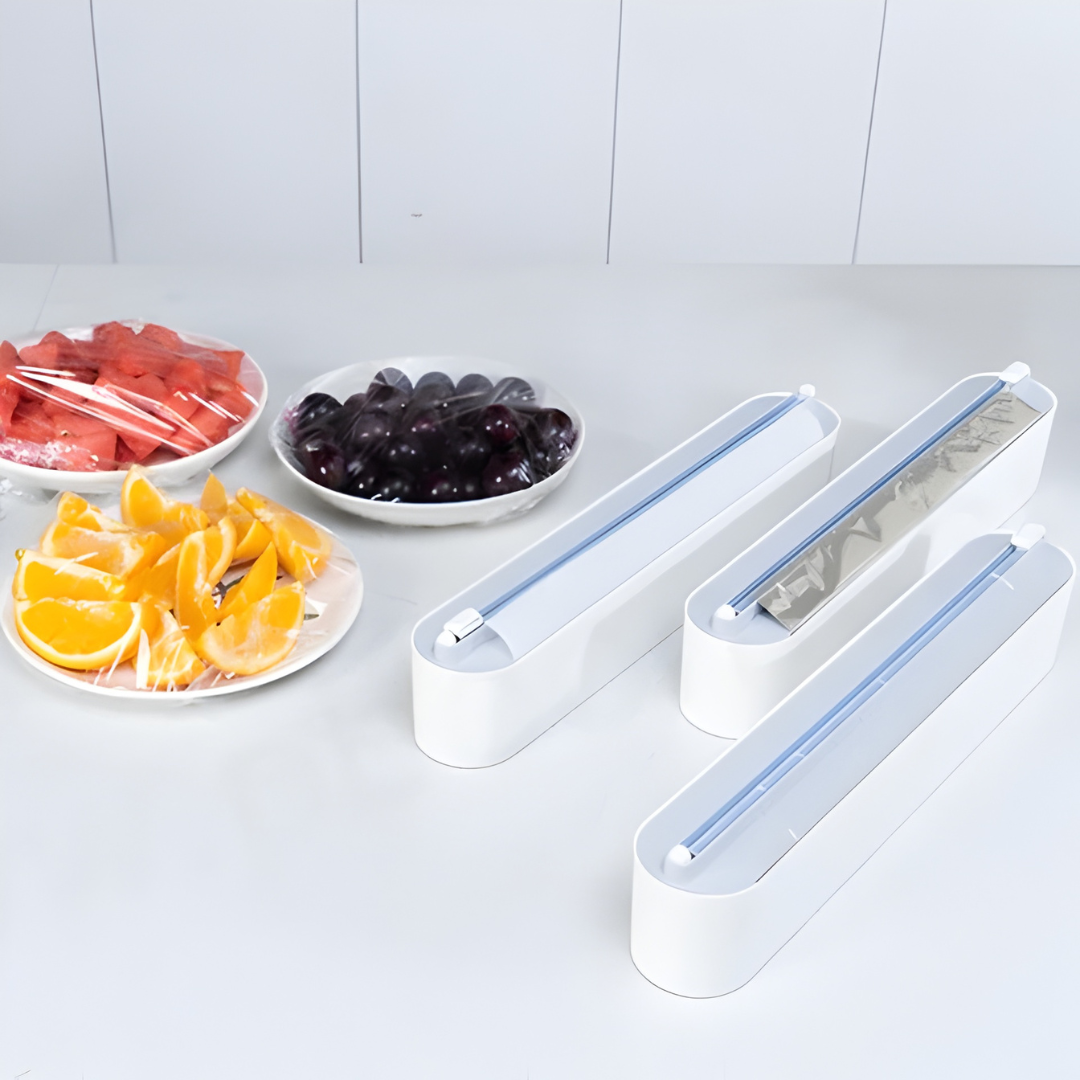 MagnetiCut – Distributeur Magnétique 3-en-1 pour Film Alimentaire, Aluminium et Papier Cuisson