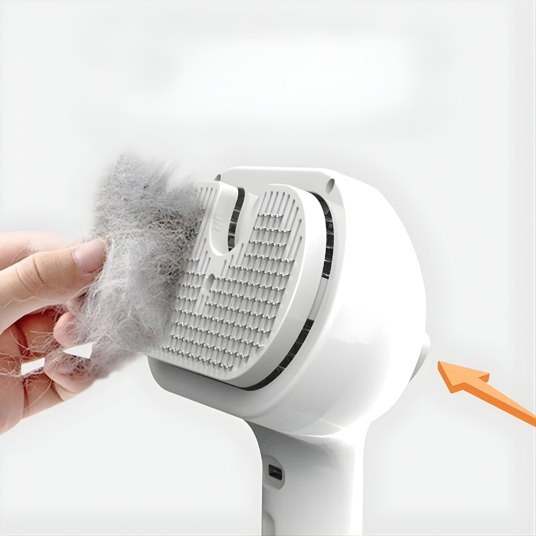 SteamPaw – Brosse Vapeur 3-en-1 pour un Toilettage Doux et Sain