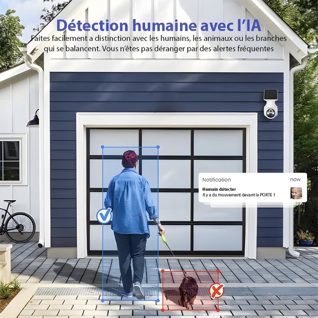 Caméra de Surveillance Solaire – Sécurité Intelligente Sans Fil