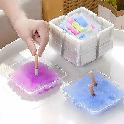 AshBlock – Cendrier Jetable avec Gel Absorbant Anti-Odeur ( 40 pcs )