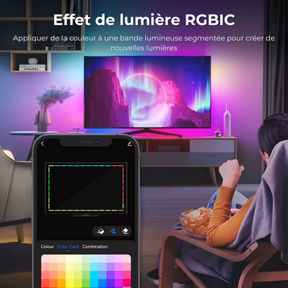 GlowSync – Bande LED TV Connectée avec Synchronisation Écran