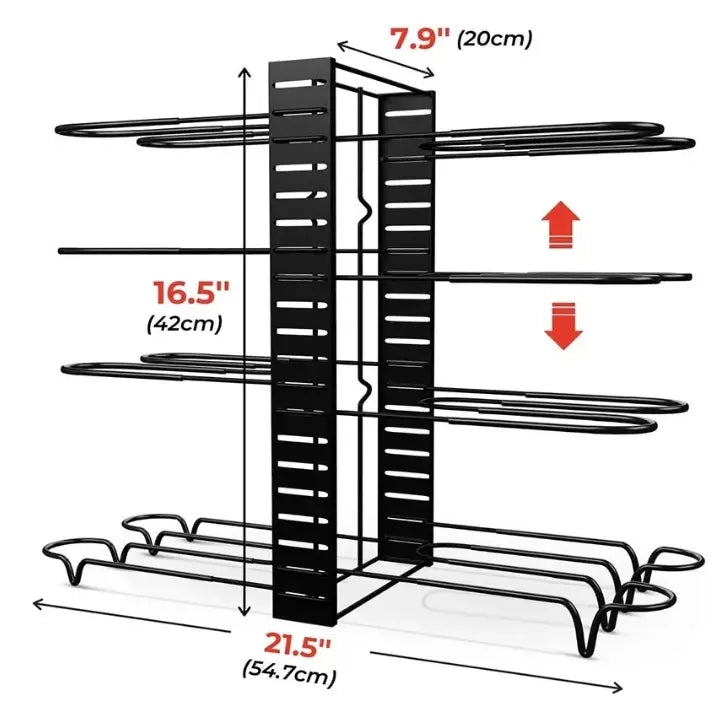 Organisateur de poêles & Casseroles Ajustable