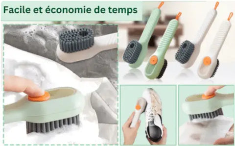 CleanSweep - Brosse à chaussures avec distributeur