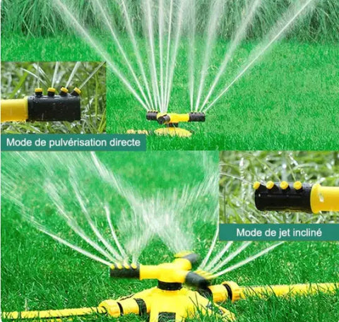 AquaSpin360 - Arroseur de jardin rotatif automatique