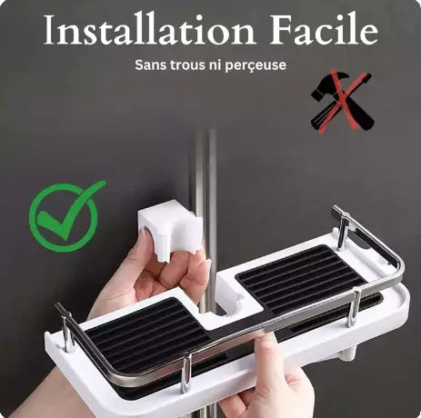 AquaPod - Support de Douche Universel pour salle Bain Moderne