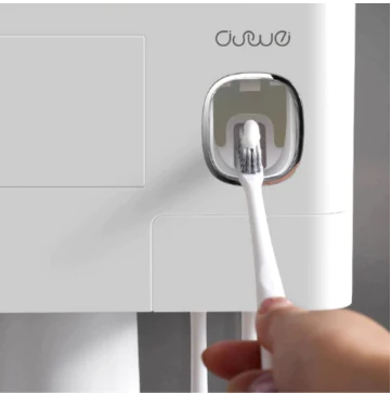 Wall-mounted toothbrush holder - Automatic toothpaste dispenser