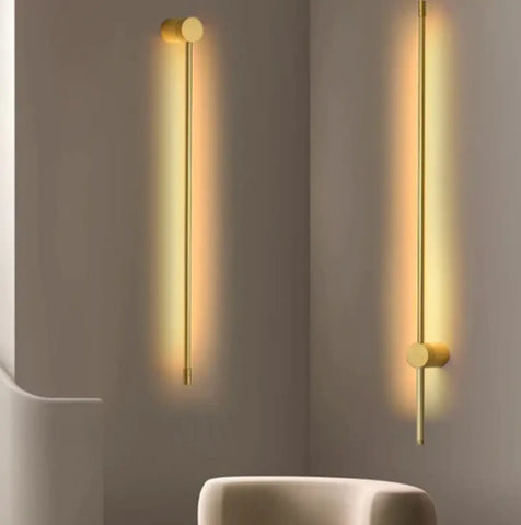 Applique Murale LED Linéaire Aluminium Premium - Lueur Élégante