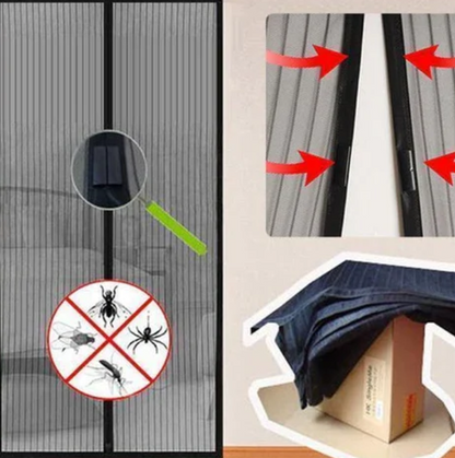 Moustiquaire Magnétique Premium pour Porte - InsectGuard