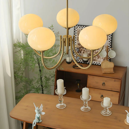 Lustre Macaron Design – L'Élégance Florale Suspendue