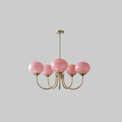 Lustre Macaron Design – L'Élégance Florale Suspendue
