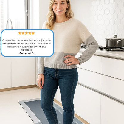 CozyStep - Tapis de Cuisine Confortable, Imperméable & Antidérapant en Polymères absorbants