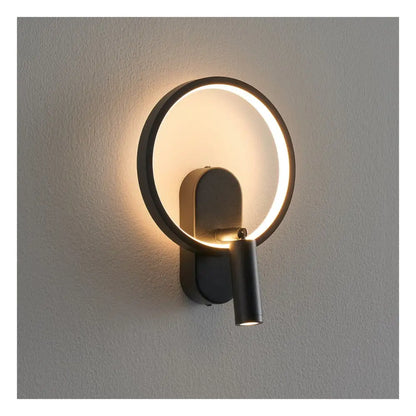 Applique Murale d’ambiance LED avec Liseuse orientable Intégrée